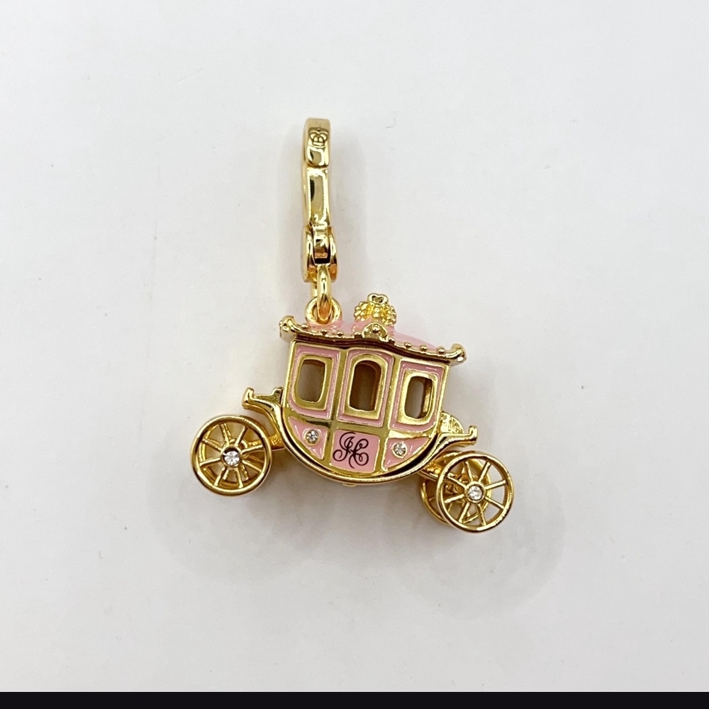 Juicy Couture Pink and Gold Carriage Charm / Pendant - Perfecf Gift